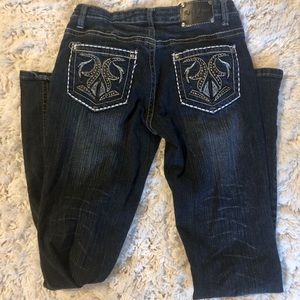 Red Rivit Womans Jeans Size 7